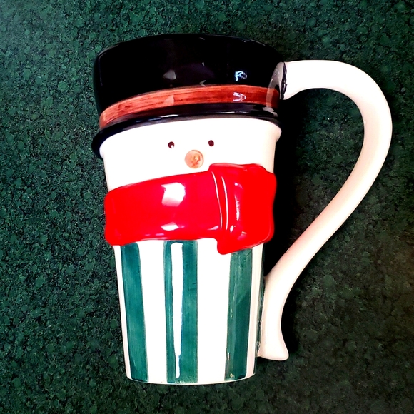 🔥3/$40🔥Snowman Holiday Ceramic Drink Mug - Picture 2 of 4